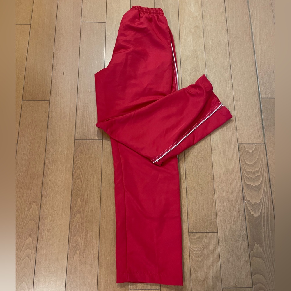 Stormtech red drawstring track pants size small